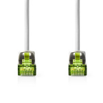 Nedis CAT7 Netwerkkabel | S/FTP | RJ45 Male | RJ45 Male | 1.00 m | Snagless | Rond | LSZH | Grijs | Label