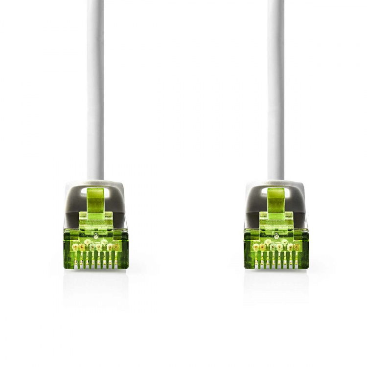 Nedis CAT7 Netwerkkabel | S/FTP | RJ45 Male | RJ45 Male | 1.00 m | Snagless | Rond | LSZH | Grijs | Label