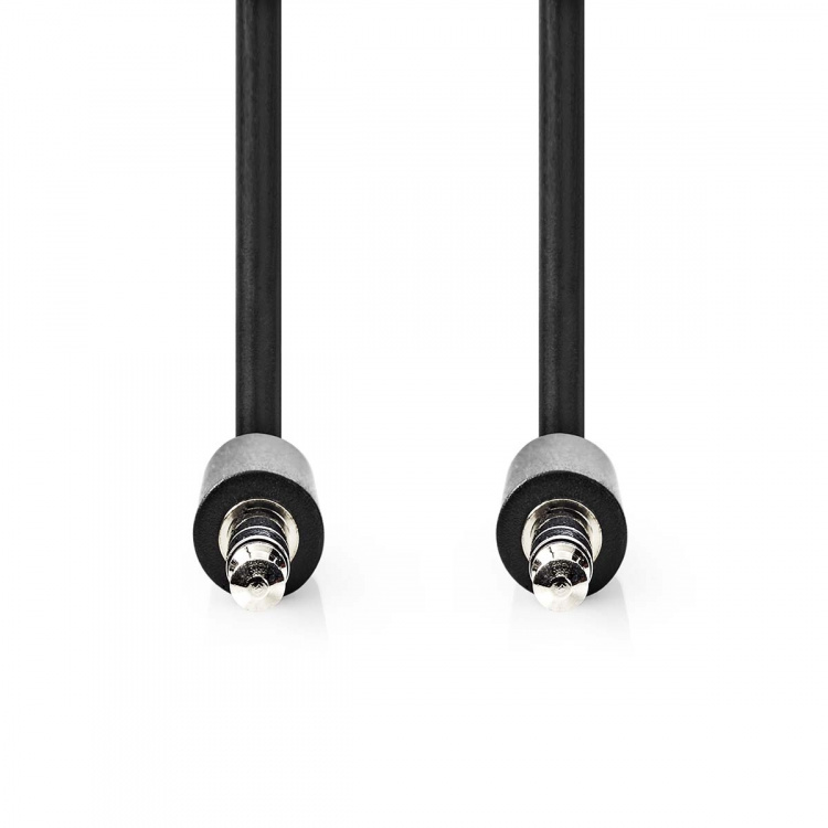 Nedis Stereo-Audiokabel | 3,5 mm Male | 3,5 mm Male | Vernikkeld | 1.00 m | Rond | Zwart | Label Nedis Stereo-Audiokabel | 3,5 mm Male | 3,5 mm Male | Vernikkeld | 1.00 m | Rond | Zwart | Label