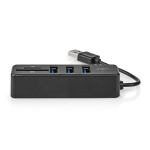 Nedis USB-Hub | 1x USB-A | 3x USB A Female | 5-Poorts poort(en) | USB 2.0 | USB Gevoed | SD & MicroSD Nedis USB-Hub | 1x USB-A | 3x USB A Female | 5-Poorts poort(en) | USB 2.0 | USB Gevoed | SD & MicroSD