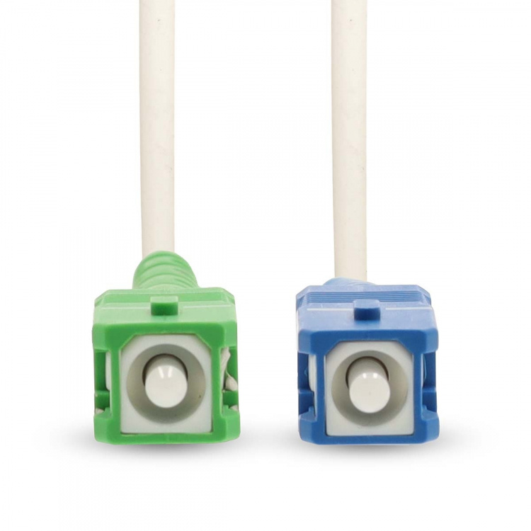 Nedis Glasvezel Patchkabel | SMF (Single Mode Phase) | SC/APC | SC/UPC | 100 Gbps | 2.00 m | Wit | Gift Box met Euro Lock