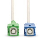 Nedis Glasvezel Patchkabel | SMF (Single Mode Phase) | SC/APC | SC/UPC | 100 Gbps | 6.00 m | Wit | Gift Box met Euro Lock