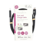 Nedis Lightning Kabel | USB 2.0 | Apple Lightning 8-Pins | USB-C™ Male | 480 Mbps | Vernikkeld | 1.00 m | Rond | PVC | Zwart | Label Nedis Lightning Kabel | USB 2.0 | Apple Lightning 8-Pins | USB-C™ Male | 480 Mbps | Vernikkeld | 1.00 m | Rond | PVC | Zwart | Label