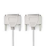 Nedis Seriële Kabel | D-SUB 25-Pins Male | D-SUB 25-Pins Male | Vernikkeld | 2.00 m | Rond | PVC | Ivoor | Label Nedis Seriële Kabel | D-SUB 25-Pins Male | D-SUB 25-Pins Male | Vernikkeld | 2.00 m | Rond | PVC | Ivoor | Label