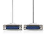 Nedis Seriële Kabel | D-SUB 25-Pins Male | D-SUB 25-Pins Male | Vernikkeld | 2.00 m | Rond | PVC | Ivoor | Label Nedis Seriële Kabel | D-SUB 25-Pins Male | D-SUB 25-Pins Male | Vernikkeld | 2.00 m | Rond | PVC | Ivoor | Label
