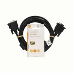 Nedis VGA-Kabel | VGA Male | VGA Female 15p | Vernikkeld | Maximale resolutie: 1280x800 | 2.00 m | Rond | ABS | Zwart | Label