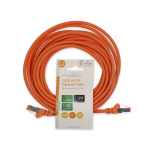 Nedis CAT6 Netwerkkabel | RJ45 Male | RJ45 Male | S/FTP | 5.00 m | Rond | LSZH | Oranje | Label
