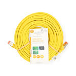Nedis CAT6 Netwerkkabel | RJ45 Male | RJ45 Male | S/FTP | 15.0 m | Rond | LSZH | Geel | Label