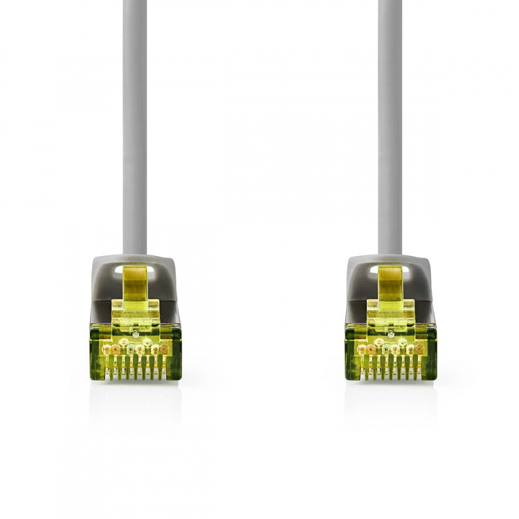 Nedis Cat 8.1 Netwerkkabel | S/FTP | RJ45 Male | RJ45 Male | 0.50 m | Rond | LSZH | Grijs | Label Nedis Cat 8.1 Netwerkkabel | S/FTP | RJ45 Male | RJ45 Male | 0.50 m | Rond | LSZH | Grijs | Label