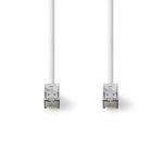 Nedis Cat 8.1 Netwerkkabel | S/FTP | RJ45 Male | RJ45 Male | 20.0 m | Rond | LSZH | Wit | Label