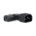 Nedis Verlengstekker | IEC-320-C13 | IEC-320-C14 | Links Gehoekt | Vernikkeld | PVC | Zwart | Doos | 1 Stuks Nedis Verlengstekker | IEC-320-C13 | IEC-320-C14 | Links Gehoekt | Vernikkeld | PVC | Zwart | Doos | 1 Stuks