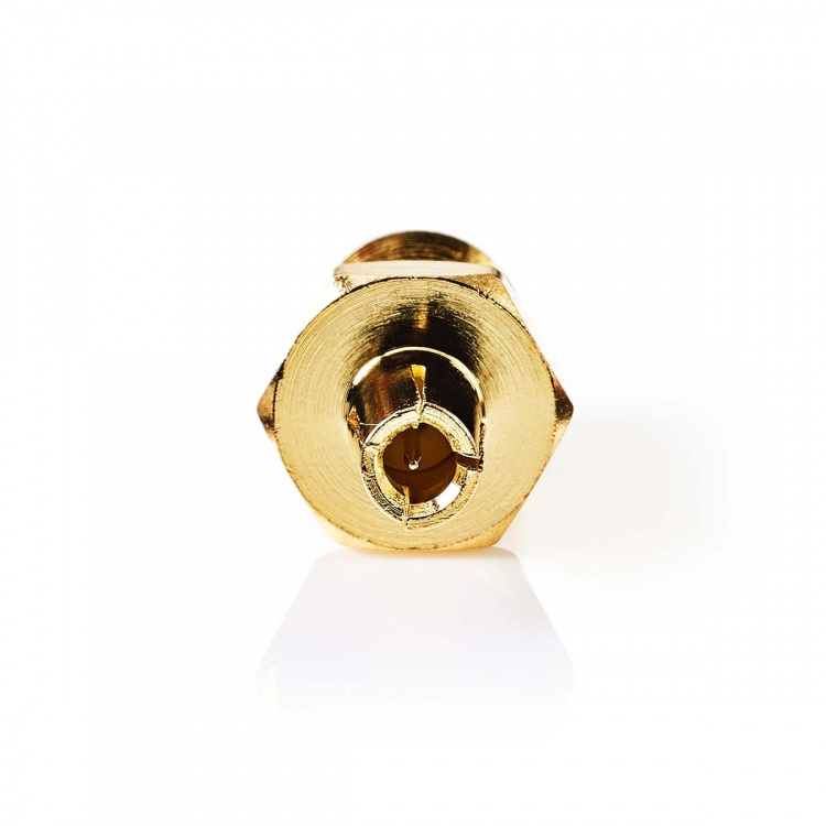 Nedis SMA-Adapter | SMA Female | TS9 | Verguld | 50 Ohm | Recht | Koper | Goud | 2 Stuks | Doos