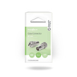 Nedis IEC (Coax) Connector | Recht | Male | Vernikkeld | 75 Ohm | Schroef | Diameter kabelinvoer: 7.0 mm | Metaal | Zilver | 2 Stuks | Doos