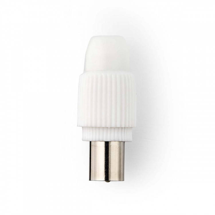 Nedis IEC (Coax) Connector | Recht | Male | Vernikkeld | 75 Ohm | Schroef | Diameter kabelinvoer: 7.0 mm | Metaal / Polyvinylchloride (PVC) | Wit | 2 Stuks | Doos Nedis IEC (Coax) Connector | Recht | Male | Vernikkeld | 75 Ohm | Schroef | Diameter kabelinvoer: 7.0 mm | Metaal / Polyvinylchloride (PVC) | Wit | 2 Stuks | Doos