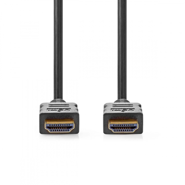 Nedis High Speed HDMI™-Kabel met Ethernet | HDMI™ Connector | HDMI™ Connector | 4K@60Hz | ARC | 18 Gbps | 10.0 m | Rond | PVC | Zwart | Doos Nedis High Speed HDMI™-Kabel met Ethernet | HDMI™ Connector | HDMI™ Connector | 4K@60Hz | ARC | 18 Gbps | 10.0 m | Rond | PVC | Zwart | Doos