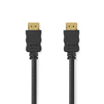 Nedis High Speed HDMI™-Kabel met Ethernet | HDMI™ Connector | HDMI™ Connector | 4K@60Hz | ARC | 18 Gbps | 15.0 m | Rond | PVC | Zwart | Label Nedis High Speed HDMI™-Kabel met Ethernet | HDMI™ Connector | HDMI™ Connector | 4K@60Hz | ARC | 18 Gbps | 15.0 m | Rond | PVC | Zwart | Label
