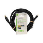 Nedis High Speed ​​HDMI™-Kabel met Ethernet | HDMI™ Connector | HDMI™ Mini-Connector | 4K@30Hz | 10.2 Gbps | 3.00 m | Rond | PVC | Zwart | Label