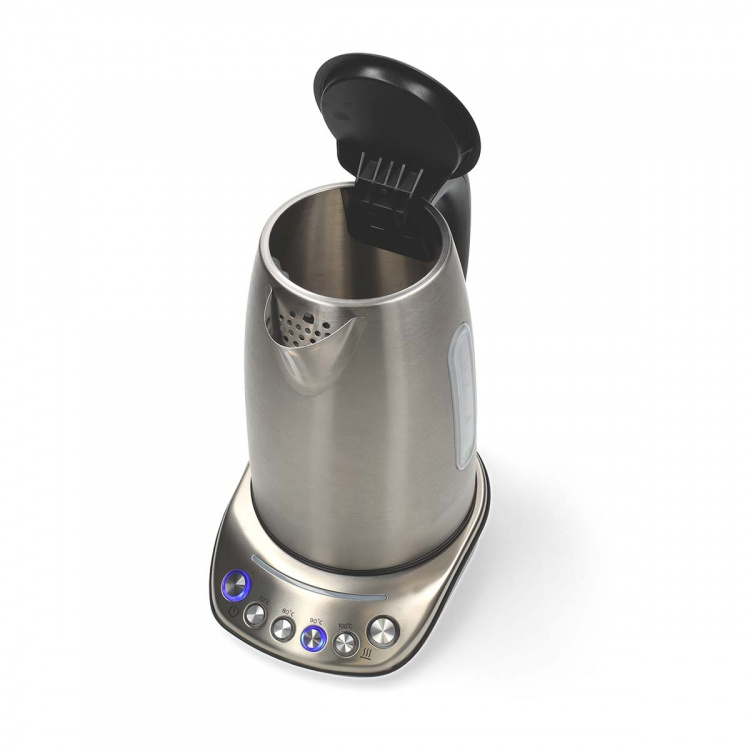 Nedis SmartLife Waterkoker | Wi-Fi | 1.7 l | Roestvrij Staal | 70,80,90,100 °C | Temperatuurindicator | 360 graden draaibaar | Verborgen verwarmingselement | Strix®-controller | Android™ / IOS Nedis SmartLife Waterkoker | Wi-Fi | 1.7 l | Roestvrij Staal | 70,80,90,100 °C | Temperatuurindicator | 360 graden draaibaar | Verborgen verwarmingselement | Strix®-controller | Android™ / IOS