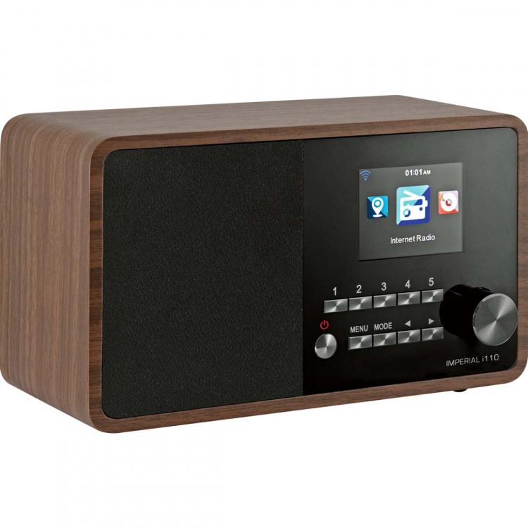 imperial i110 Wi-Fi internetradio met mediaspeler Functie Houtlook