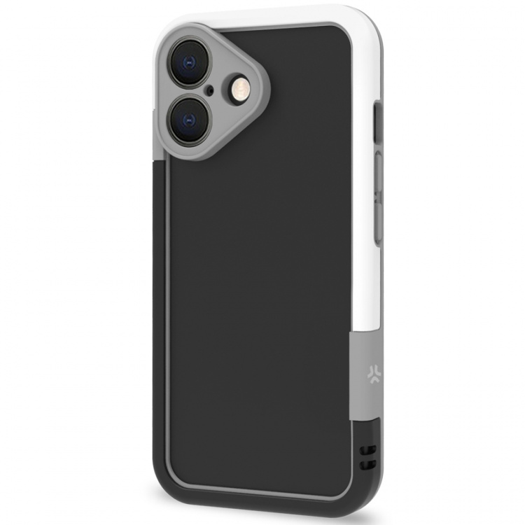 Celly Bumper iPhone 16 Svart/Vit Celly Bumper iPhone 16 Svart/Vit