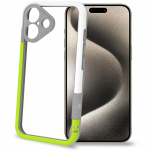 Celly Bumper iPhone 16 Vit/Limegrön Celly Bumper iPhone 16 Vit/Limegrön
