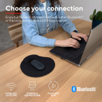 Trust Puck Trådlös mus laddningsbar Svart