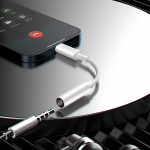 Dudao L16i Lightning to 3.5mm Jack adapter white