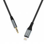 Dudao L11PRO 3.5mm Jack to Lightning cable 1m gray