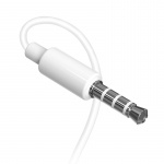 Dudao X10S in-ear headphones 3.5 mm jack 1.2 m white