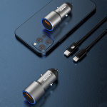 Dudao R4PQ Car charger 22,5Watt 1xUSB-C + 1xUSB-A