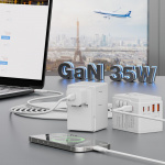 Dudao A35 Universal Travel Adapter White