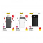 Dudao K1Pro powerbank 20000mAh 15Watt 4xcables black