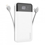 Dudao K1Pro powerbank 20000mAh 15Watt 4xcables white