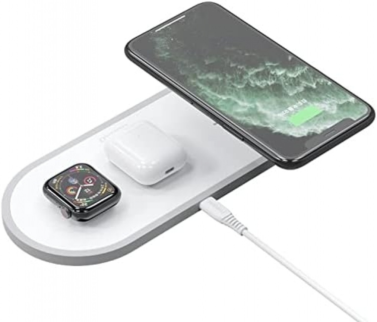 Dudao Wireless charger Dudao 3w1 A11, 10W (white)