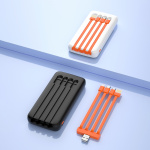 Dudao K6Pro powerbank 10000mAh 10Watt 4xcables Black Dudao K6Pro powerbank 10000mAh 10Watt 4xcables Black