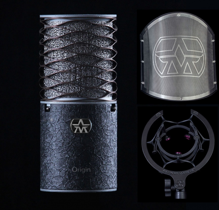 Aston Origin zwart gebundeld studiomicrofoonpakket Aston Origin zwart gebundeld studiomicrofoonpakket