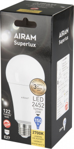 Airam Superlux 19 W compacte fluorescentielamp DIM, E27, 2700 K, 2452 lm