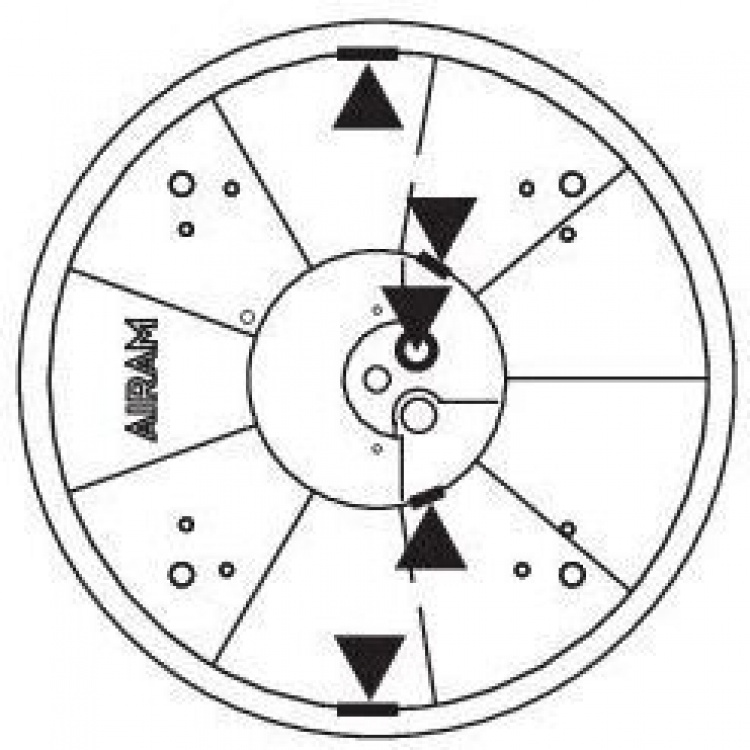 Airam Gaia Slim Ronde Plafond, 22W, 2700-6500K, wit, 40 cm