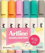 Artline Highlighter 660 Pastel markeerpotloden, set van 6 Artline Highlighter 660 Pastel markeerpotloden, set van 6
