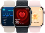 Apple Watch Series 9 (GPS + Cellular) 45 mm roze aluminium kast en roze sportband, S/M (MRMK3)