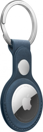 Apple FineWoven AirTag sleutelhanger, kalme zee blauw
