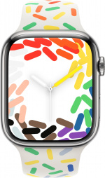 Apple Horloge 45 mm Pride Edition sport armband, M/L (MUQ43)