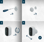 Arlo Essential 2 HD bewakingscamera voor binnen en buiten, 3 stuks productverpakking