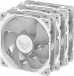 ASUS TUF Gaming TR 120 ARGB PWM ventilator, 120 mm, wit, 3-pak ASUS TUF Gaming TR 120 ARGB PWM ventilator, 120 mm, wit, 3-pak