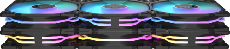 ASUS TUF Gaming TR 120 ARGB PWM ventilator, 120 mm, zwart, 3-pak ASUS TUF Gaming TR 120 ARGB PWM ventilator, 120 mm, zwart, 3-pak