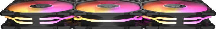ASUS TUF Gaming TR 120 ARGB Reverse PWM ventilator, 120 mm, zwart, 3-pak