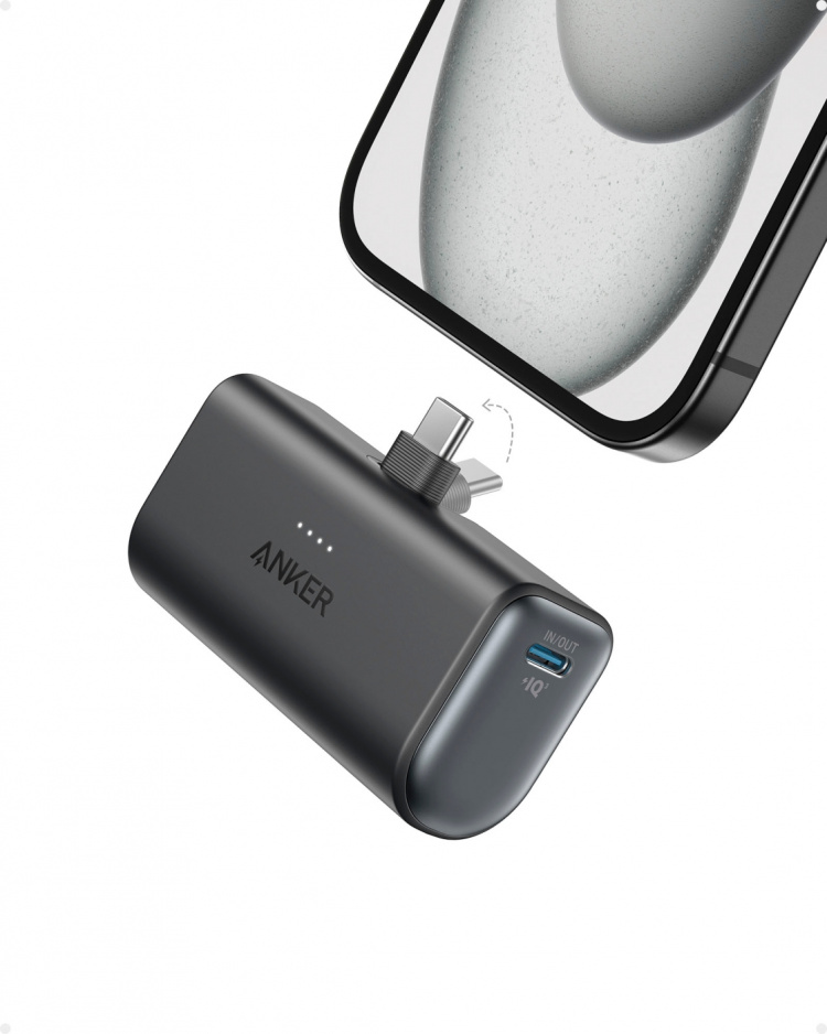 Anker Nano Power Bank back-up voeding, 5000 mAh, zwart