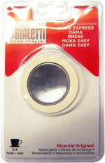 Bialetti onderdelen set, Moka Express 3 en 4 kopjes Bialetti onderdelen set, Moka Express 3 en 4 kopjes