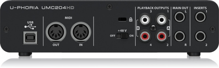 BEHRINGER U-Phoria UMC204HD geluidskaart voor USB-bus