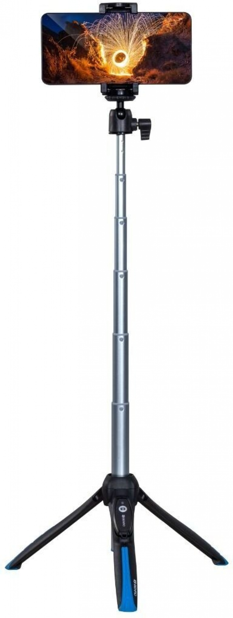Benro BK15 selfie stick en ministatief, zwart-blauw